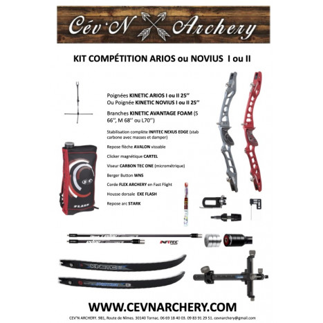 KIT ARC COMPÉTITION KINETIC ARIOS NOVIUS