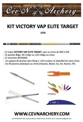 KIT FLÈCHES VICTORY VAP ELITE TARGET