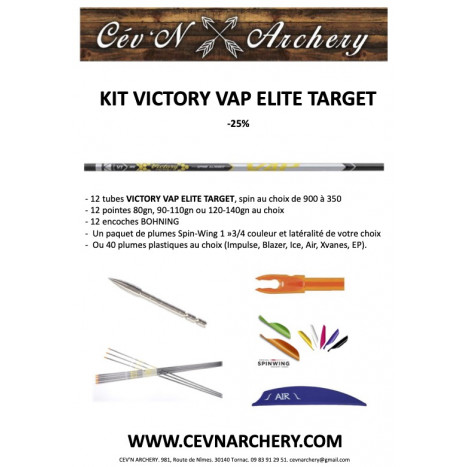 KIT FLÈCHES VICTORY VAP ELITE TARGET